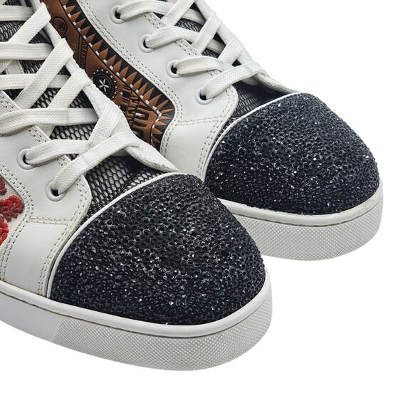 Christian Louboutin Greekaba No Limit High Top Embroidered Sneakers EU 45 US 12 main image 9